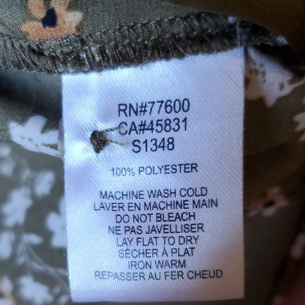 Saltwater Luxe Floral brownish olive  Women's duster - Picture 7 of 9